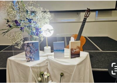 Shahla's books at the book launch