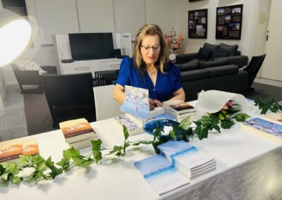 Shahla Nabilzadeh author signing books at her book launch